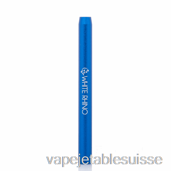 Vape Suisse White Rhino Metal Bat Dégustateur Pipe Bleu